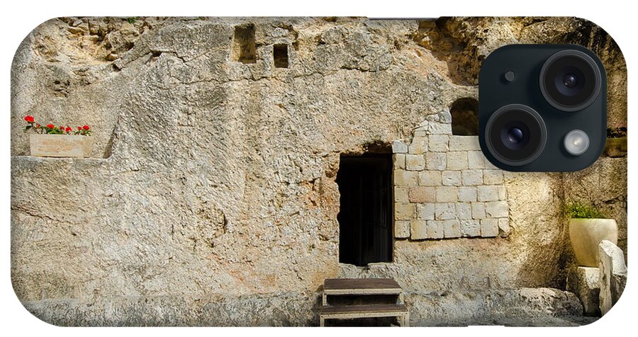 Garden Tomb iPhone Case featuring the photograph He is Risen by David Morefield