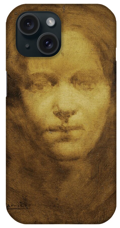 Eugene Carriere iPhone Case featuring the painting Head of a Woman by Eugene Carriere