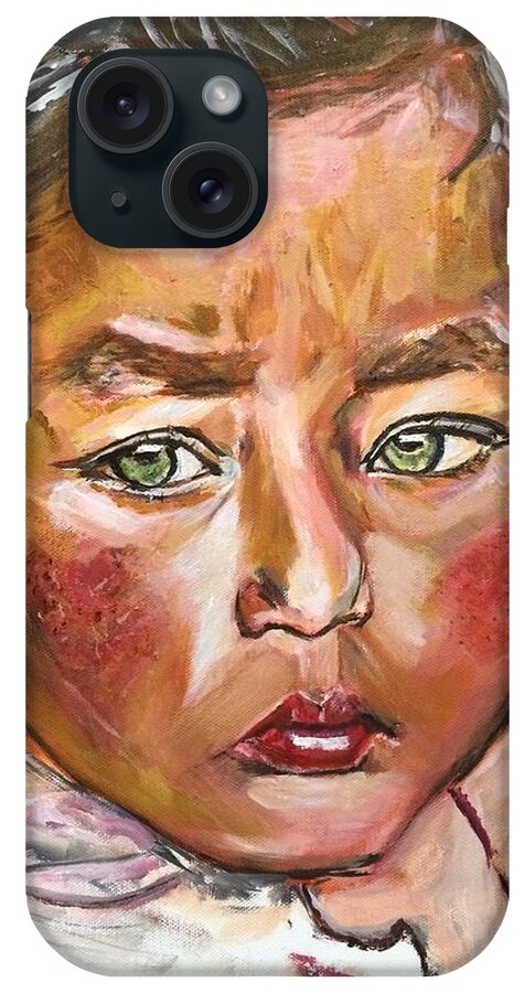Afghan iPhone Case featuring the painting Heal the World by Belinda Low