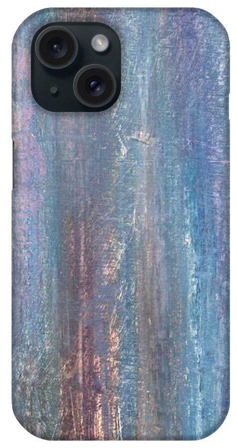 Triptych iPhone Case featuring the painting Healing Rain III by Christine Nichols