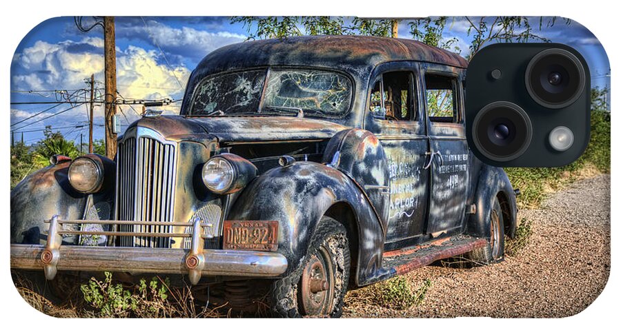 Hearse iPhone Case featuring the photograph Hearse No More by Eddie Yerkish