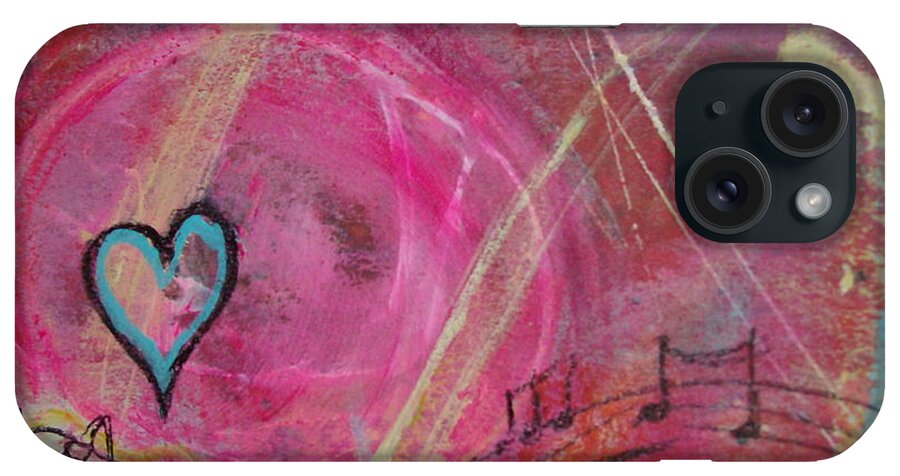 Heart iPhone Case featuring the painting Heart 4 by Francine Ethier