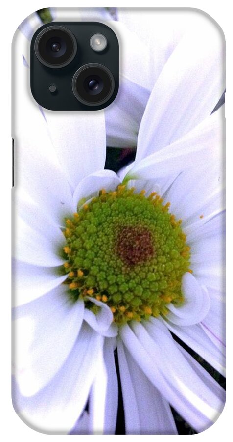 Daisy iPhone Case featuring the photograph Heart of the Daisy by Marian Lonzetta