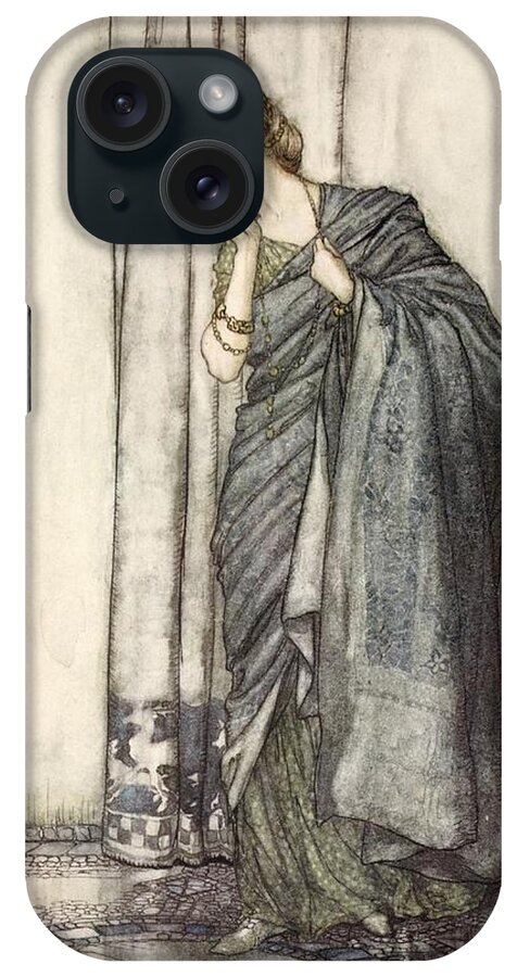 C20th iPhone Case featuring the drawing Helena, Illustration From Midsummer by Arthur Rackham