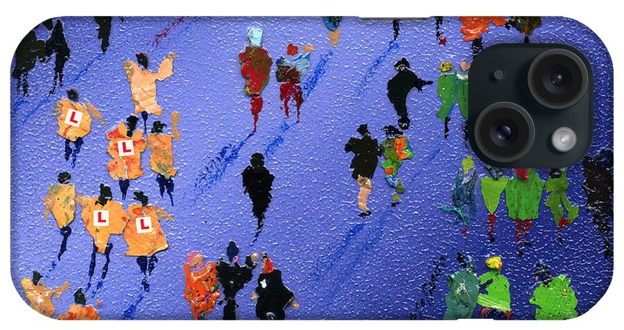 Crowd iPhone Case featuring the painting Hen Night by Neil McBride