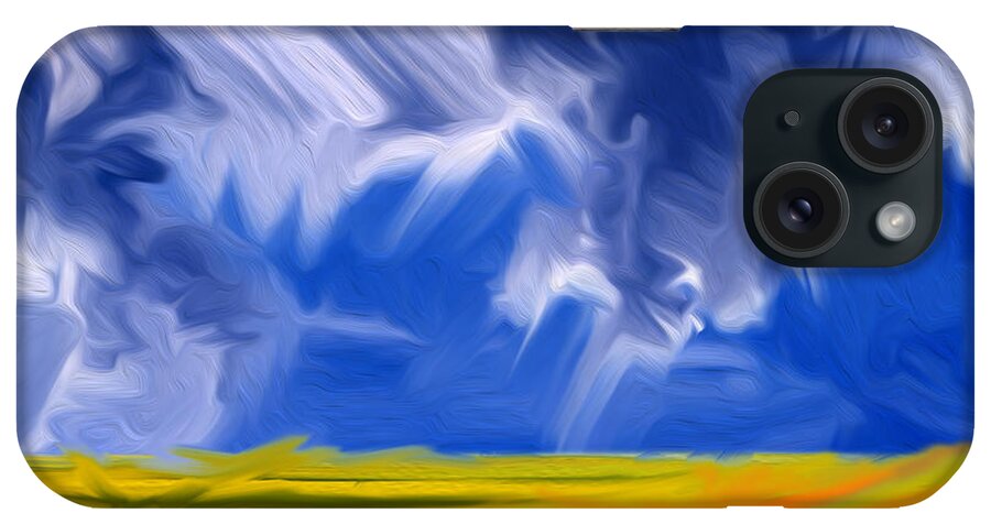 Digital Art iPhone Case featuring the digital art Here comes the storm by Vincent Franco