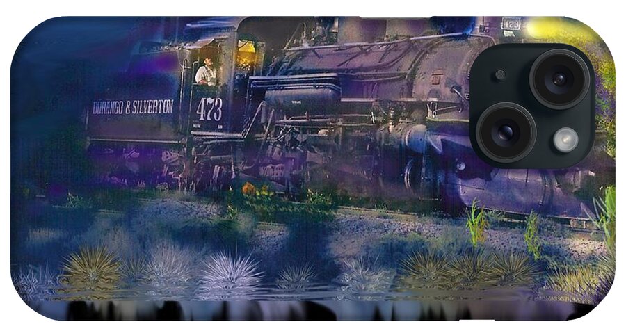 Trains iPhone Case featuring the digital art Hermosa Night by J Griff Griffin