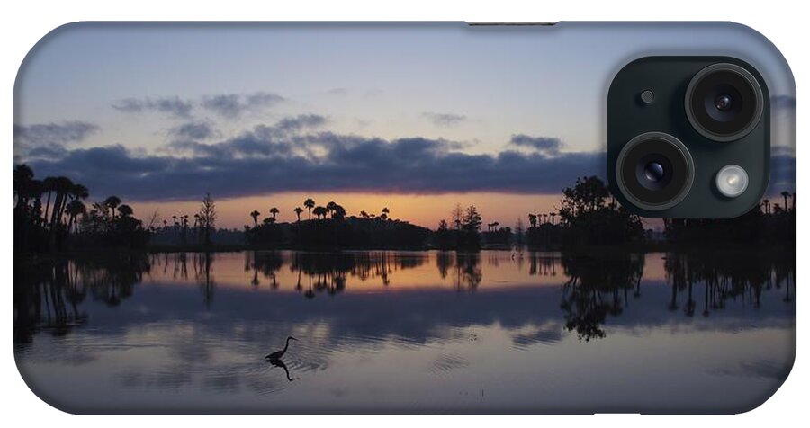 Orlando iPhone Case featuring the photograph Heron at Dawn by Brian Kamprath