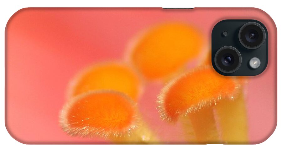 Macro iPhone Case featuring the photograph Hibiscus Center Macro by Chris Anderson