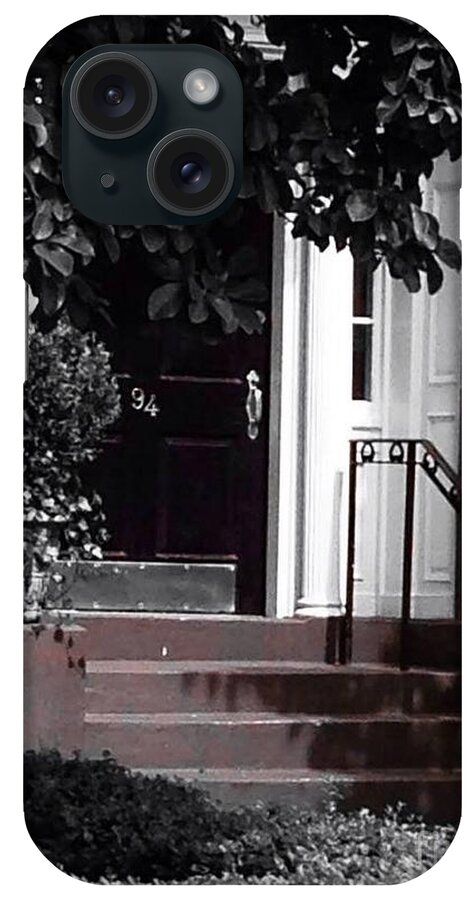Front Stoop iPhone Case featuring the photograph Hidden door by Deena Withycombe