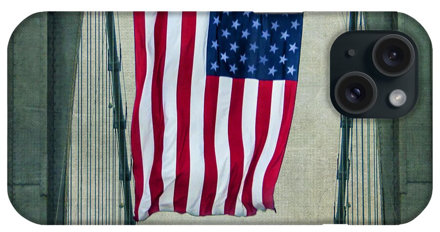 Flag iPhone Case featuring the photograph High Flying Flag by Cathy Kovarik