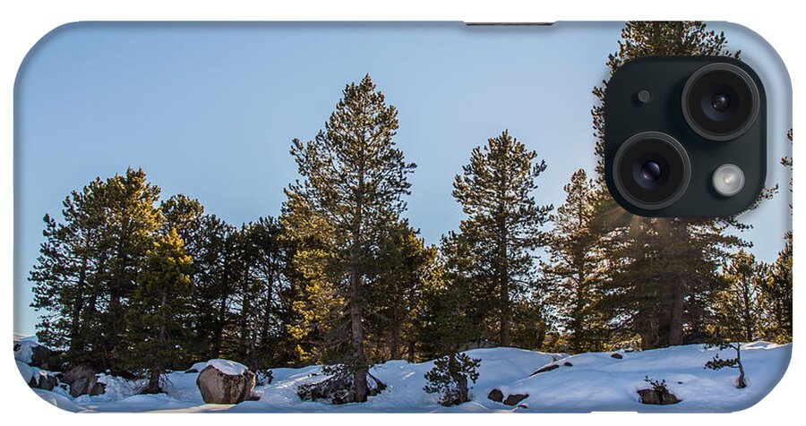 Landscape iPhone Case featuring the photograph Hiking in Snow Caples Lake by Marc Crumpler