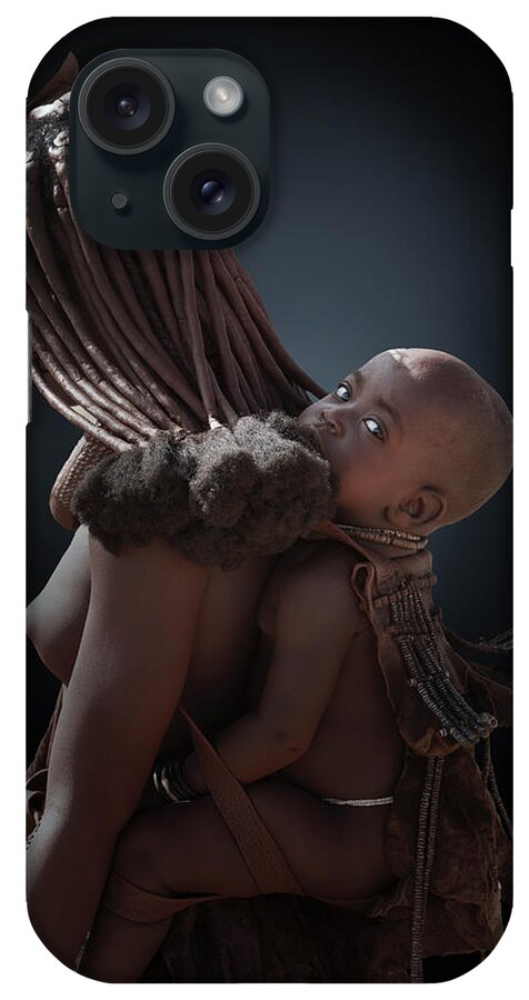 People iPhone Case featuring the photograph Himba Mother With Her Little Child by Buena Vista Images