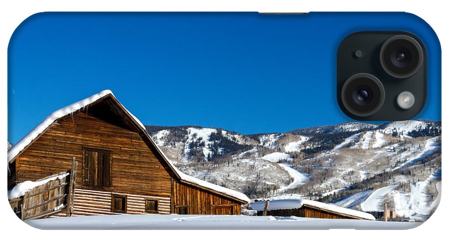 Champagne Powder iPhone Case featuring the photograph Historic Steamboat Spring Barn by Teri Virbickis