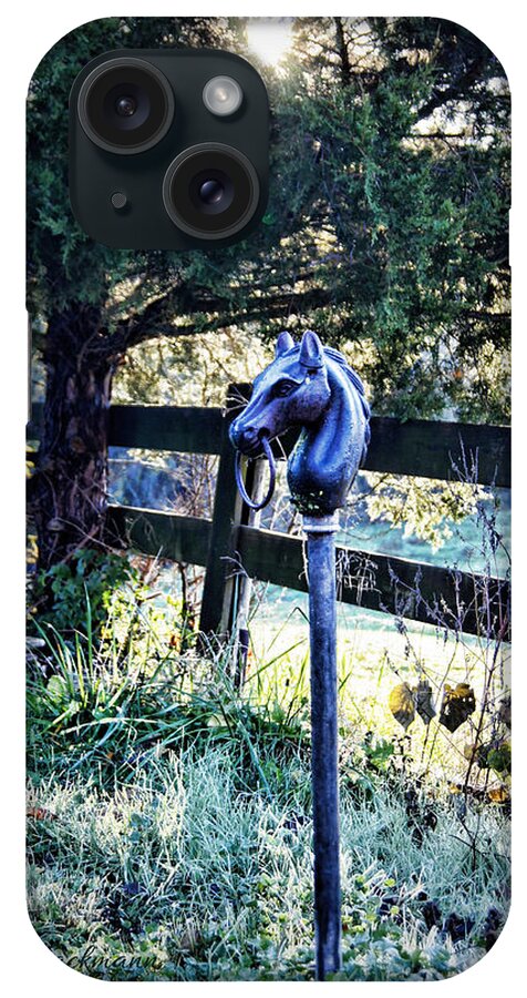 Hitching Post iPhone Case featuring the photograph Hitching Post by Cricket Hackmann