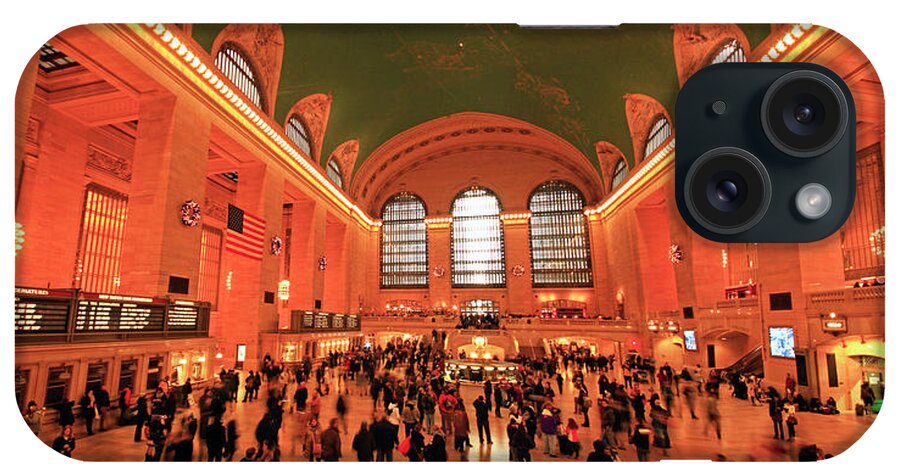 People iPhone Case featuring the photograph Holiday Crowds At Grand Central Station by Matt Champlin