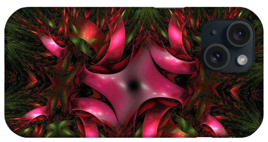 Wreath iPhone Case featuring the digital art Holiday Wreath by Shari Nees
