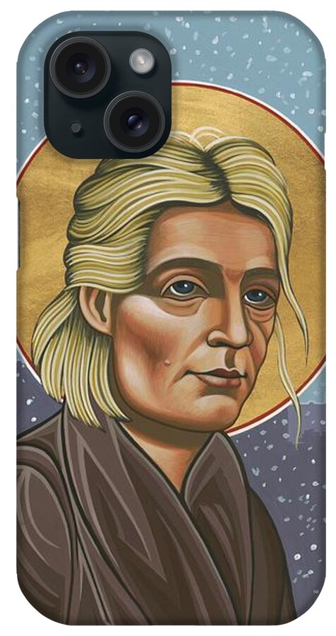 Holy Prophet Dorothy Day iPhone Case featuring the painting Holy Prophet Dorothy Day 154 by William Hart McNichols