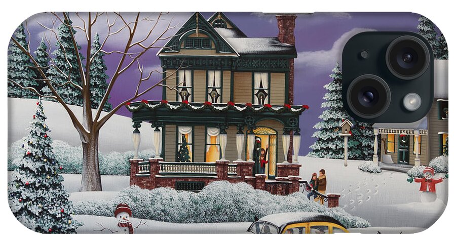 Art iPhone Case featuring the painting Home for the Holidays 2 by Catherine Holman