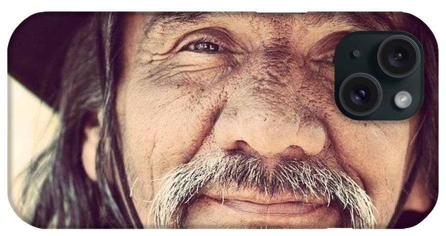Photoftheday iPhone Case featuring the photograph #homeless #santabarbara #usa #idian by Jean-michel De Filippi
