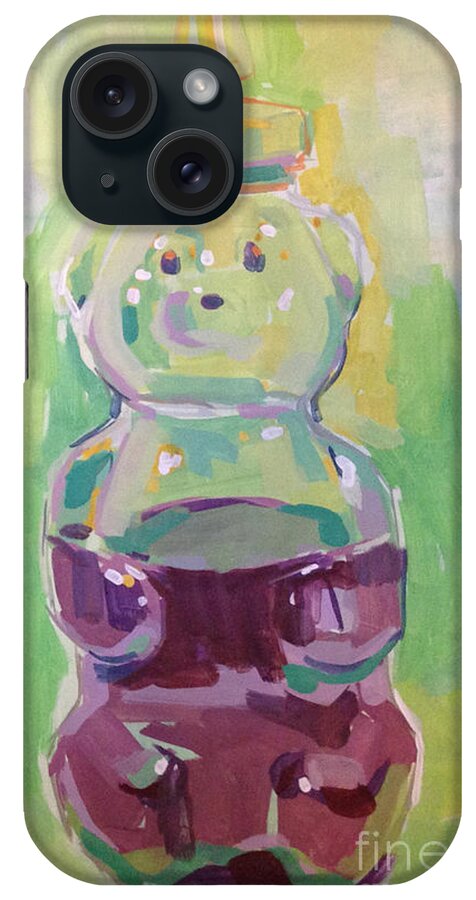 Honey Bear iPhone Case featuring the painting Honey Bear by Kimberly Santini