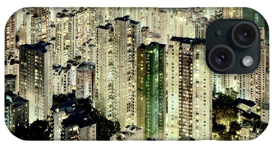Apartment iPhone Case featuring the photograph Hong Kong, Elevated View Of Apartment by Martin Puddy