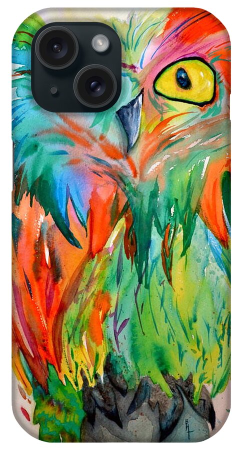 Owl iPhone Case featuring the painting Hoot Suite by Beverley Harper Tinsley