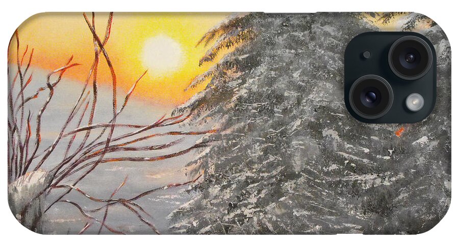 Sunrise iPhone Case featuring the painting Hope Rising by Susan Bruner