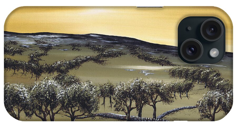 Horizon iPhone Case featuring the painting Horizon by Kenneth Clarke