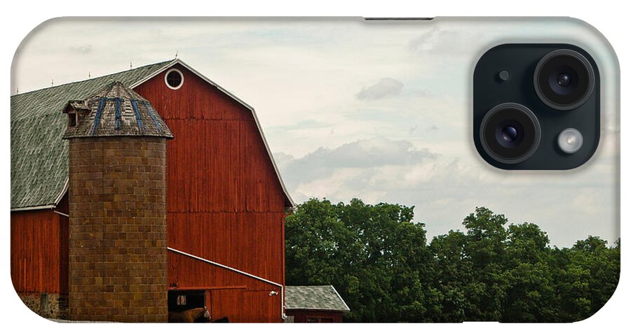 Farm iPhone Case featuring the photograph Horse Farm by Rhonda Barrett