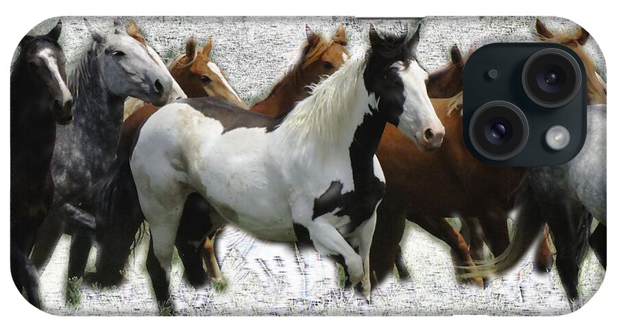 Horses iPhone Case featuring the photograph Horse Herd #3 by Kae Cheatham