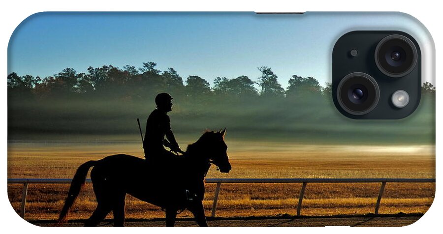 Horse iPhone Case featuring the photograph Horse Training at the Winter Colony by Jean Wright