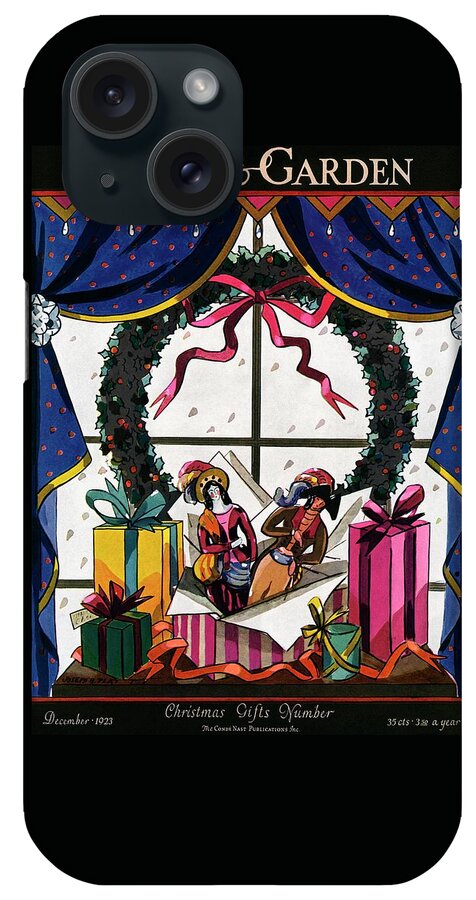 House & Garden Cover Illustration Of Christmas iPhone Case