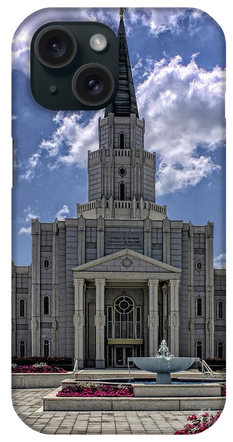 Houston Templs iPhone Case featuring the photograph Houston Temple by Richard Lynch