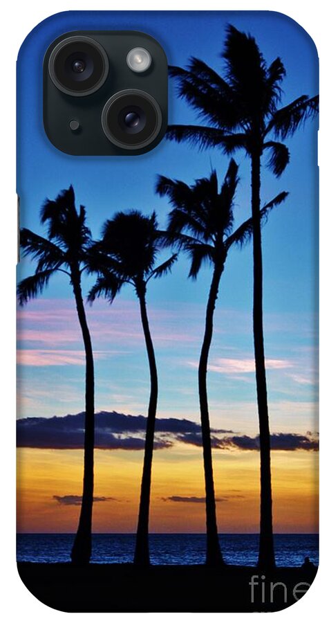 Palms iPhone Case featuring the photograph Hula Palms at Sunset by Craig Wood