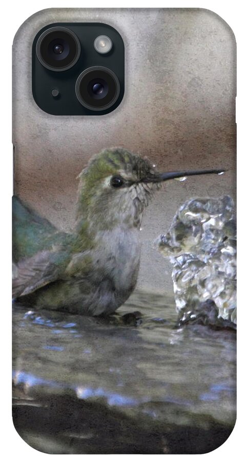 Hummingbird iPhone Case featuring the photograph Hummingbird Spa by Angie Vogel