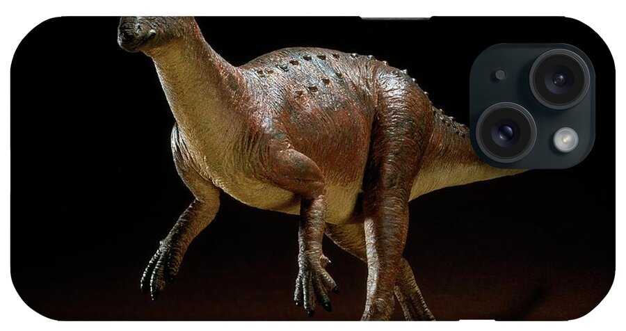 Bipedal iPhone Case featuring the photograph Hypsilophodon Dinosaur Model by Natural History Museum, London/science Photo Library