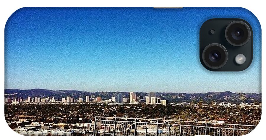  iPhone Case featuring the photograph I Love Los Angeles + Great View by Anthony Galeano