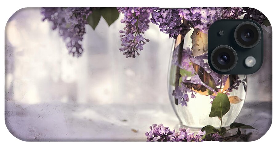 Lilacs iPhone Case featuring the photograph I Picked A Bouquet Of Lilacs Today by Theresa Tahara