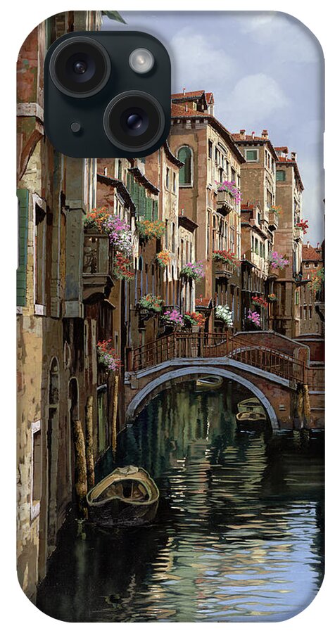 Venice iPhone Case featuring the painting I Ponti A Venezia by Guido Borelli