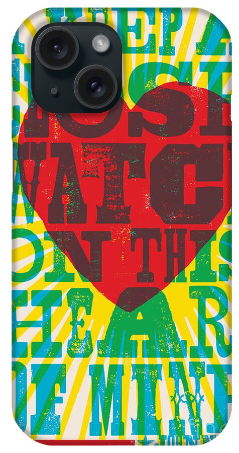 Walk The Line iPhone Case featuring the digital art I Walk The Line - Johnny Cash Lyric Poster by Jim Zahniser