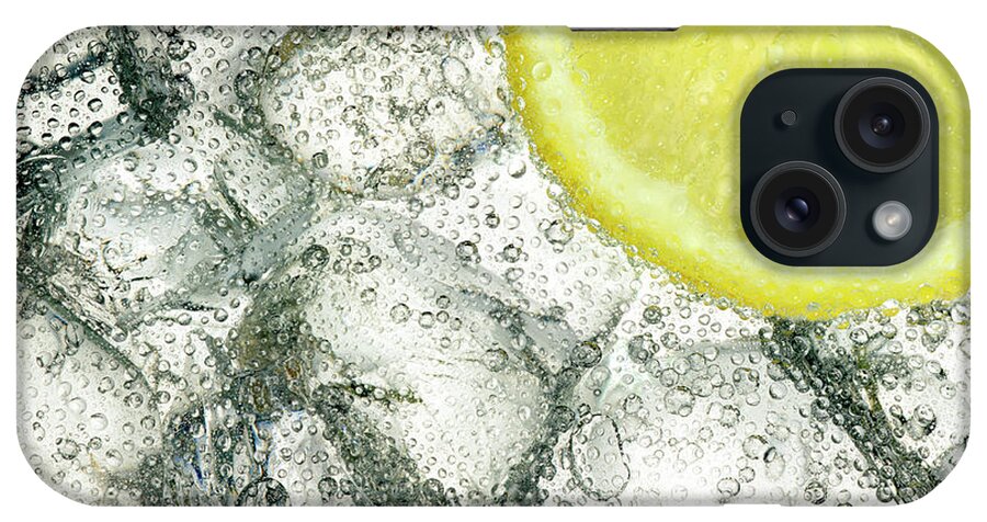White Background iPhone Case featuring the photograph Ice And Lemon by Anthony Bradshaw
