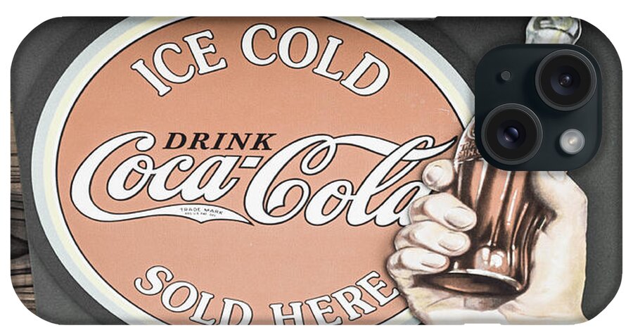 Old Signage iPhone Case featuring the photograph Ice Cold Coke by Shannon Harrington