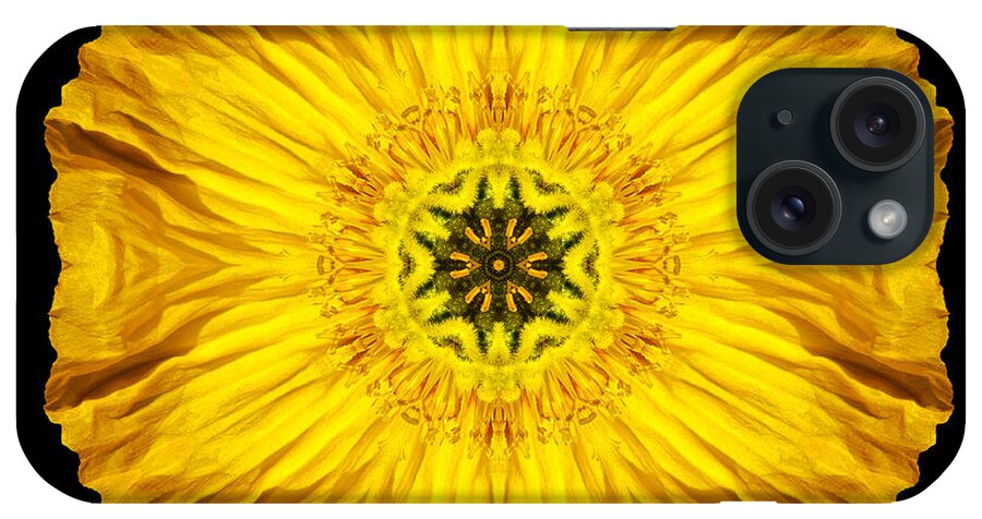 Flower iPhone Case featuring the photograph Iceland Poppy Flower Mandala by David J Bookbinder