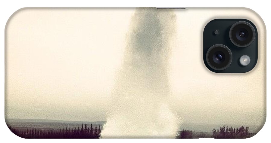  iPhone Case featuring the photograph Icelandic Geyser by Patricia Vazquez