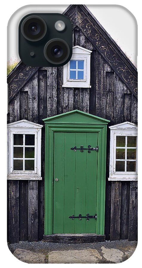 Grass iPhone Case featuring the photograph Icelandic old house by Ivan Slosar
