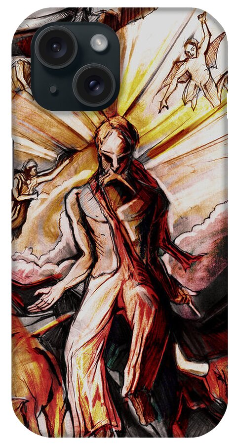 Gods iPhone Case featuring the painting Immortal Realized 1 by John Gholson