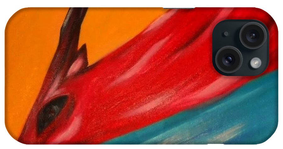 Nature iPhone Case featuring the painting Impala in red by Joseph Ferguson