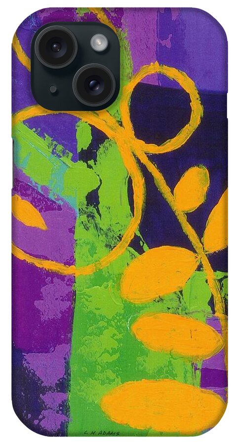 Floral And Foliage iPhone Case featuring the painting In Another World by Louise Adams