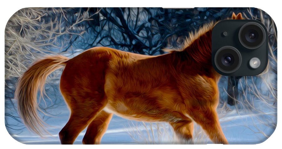 Horse iPhone Case featuring the photograph In motion by Tracy Winter
